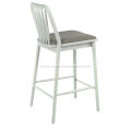 Minimalist bar chair white wooden frame bar stool